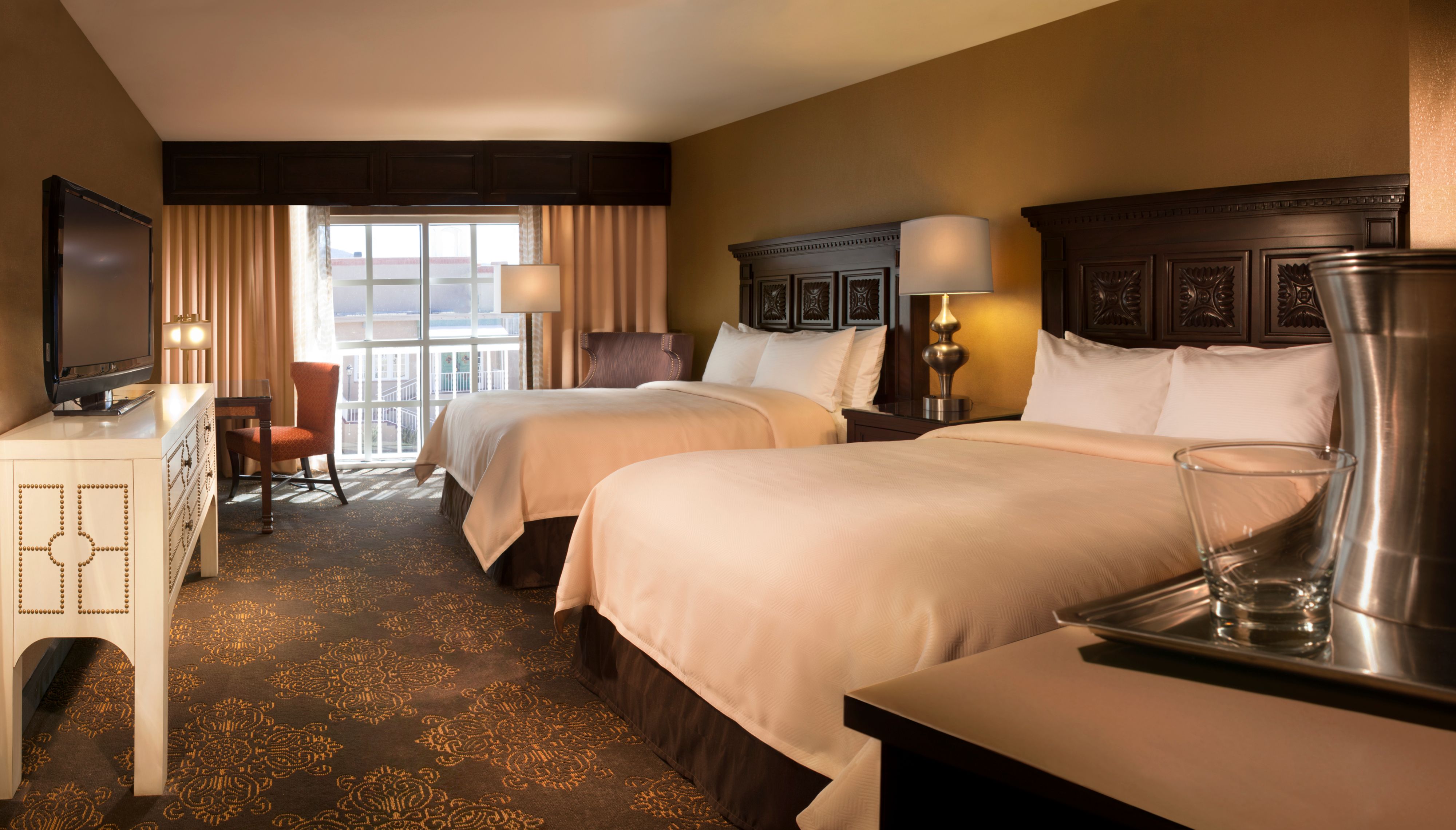 Image of Two Double Beds Guestroom at Hilton Santa Fe Historic Plaza, a member of Historic Hotels of America since 2014, located in Santa Fe, New Mexico
